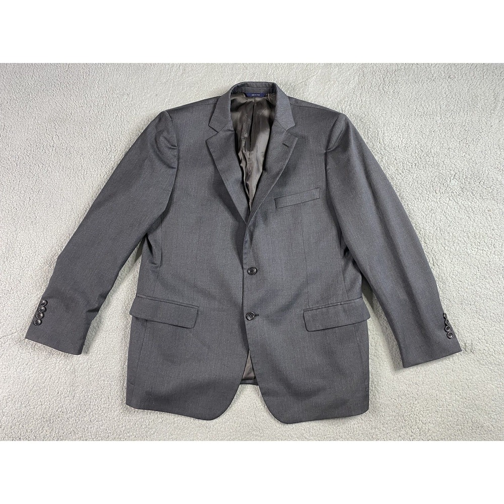 Brooks Brothers Suit Jacket 44 R Gray Wool Fitzgerald 1818 Premium Designer